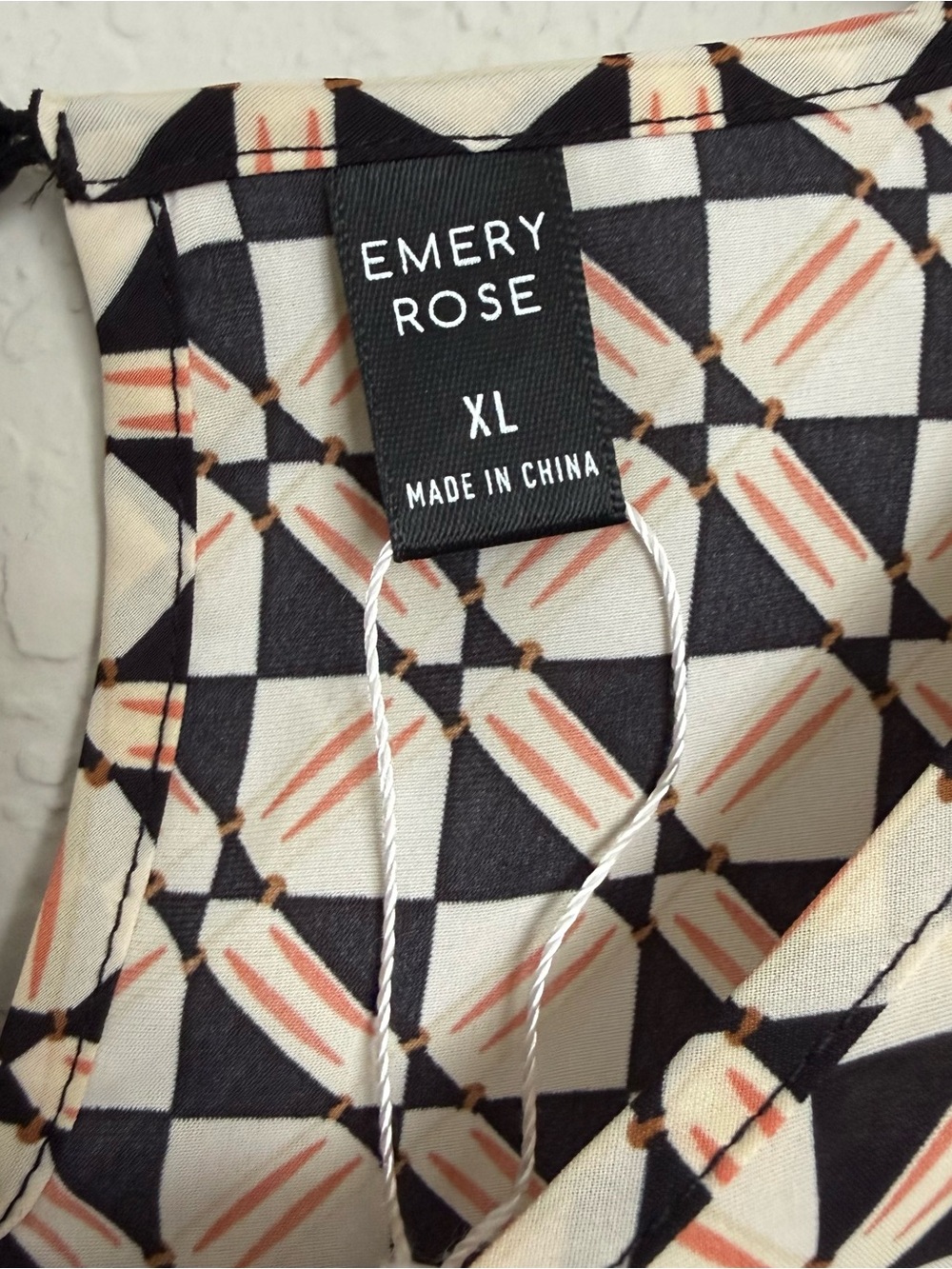 NWOT Emery Rose Retro Print Shift Dress Size XL 60s 70s Hippie Mod Style - Picture 5 of 5